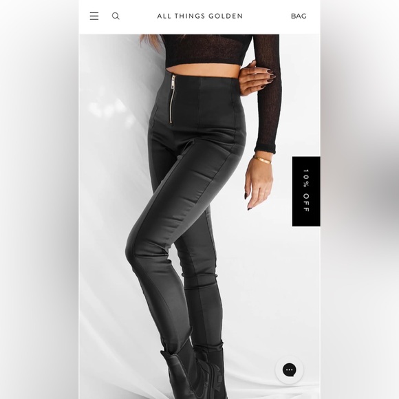 All Things Golden Second Skin Pants *Nwt Size SMALL - Picture 5 of 9